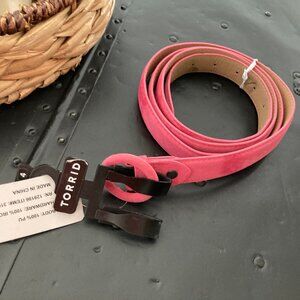 Torrid Pink Suede Belt. 4X